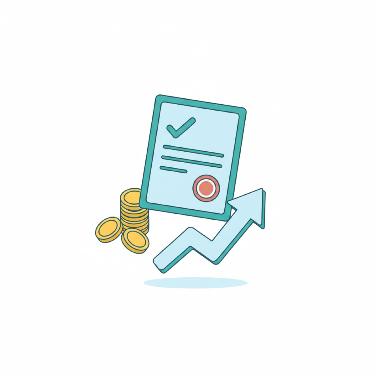 助成金申請サポートのイメージイラスト
